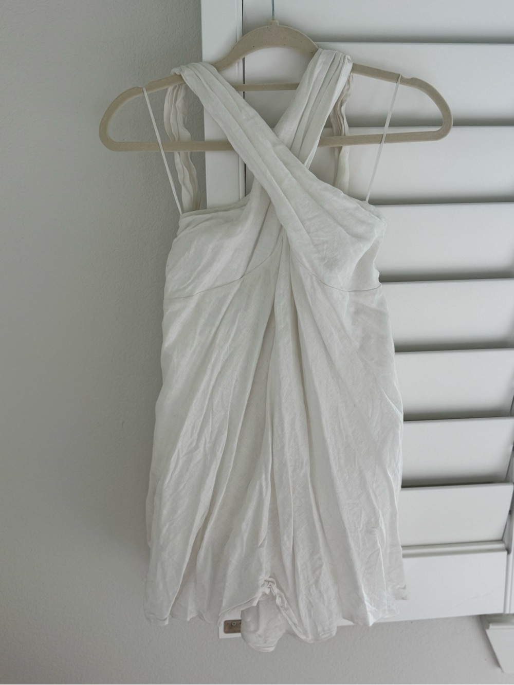 Linen Twist Front Sundress